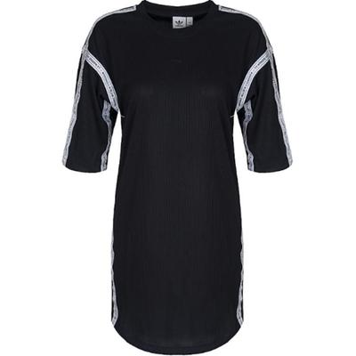 Originals Directional Fashion Versatile Round Neck Pullover Long Sleeve Dress Women Dress Black CG1564