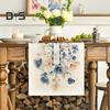 Table Runner Christmas Floral Printing Machine Washable Home Party Decoration Table Runner Protects Table from Heat Scratches Spills Tablecloth