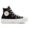 Converse Chuck Taylor All Star Lift Platform High Festival Florals Women's Black Egret Light Gold A06115C