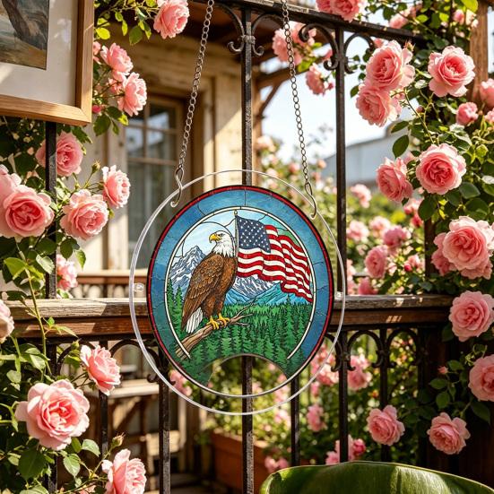 Acryl Puzzle Sonnenfänger, Buntglas-Stil Fensterhänge-Dekoration, Farbenfrohes DIY Sonnenfänger-Set für Haus, Garten, Terrasse, Geschenk für Mama Frauen