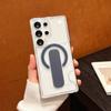 New Card Holder Clear For Magsafe Magnetic Phone Case For Samsung S26 S25 S24 Plus Ultra Bracket Bumper NonSlip Shockproof Cover