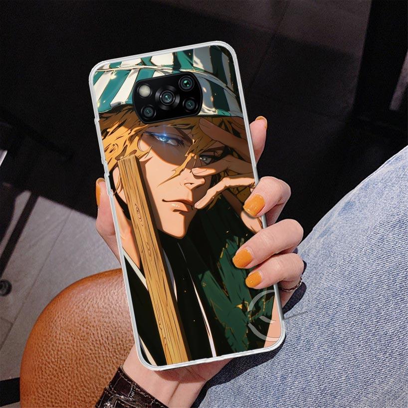 Чехол для телефона Bleach Kisuke Urahara для Xiaomi Poco X5 X6 X7 Pro X4 Gt F7 Ultra M8 M7 Redmi 15C 15 13C 13 12C 12 Уникальный чехол Coque Redmi 9A