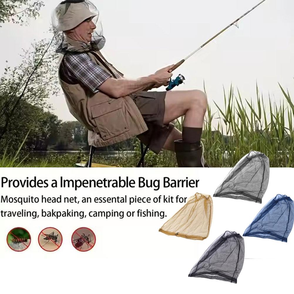 Mosquito Net Repellent Hat Bug Mesh Head Fishing Cap Kit Fishing Hike Men Travel Tackle Clothes I1R3