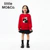 little MO&Co. Children's Thermal Panda Embroidered Sweatshirt
