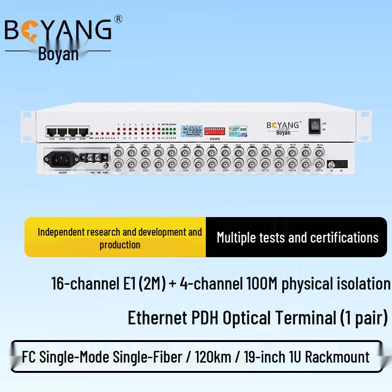 Boyang 16-Channel 2M PDH Optical Multiplexer