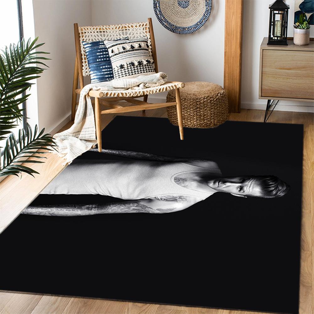 David Beckham Psg Player Floor Mat Design for Dormitory Hallway Living Rooms Bedrooms Antislip Carpet Office home decor Spiritual Gift