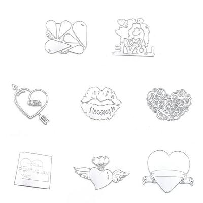 Happy Valentine's Day Cutting Dies for DIY Cards Die Cuts Stencils for Photo