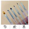6Pcs/Set Nail Art Pen Lllusory Color With Cover Nail Construction Painting Brush Uv Gel Extension Drawing Carving Pen Diy