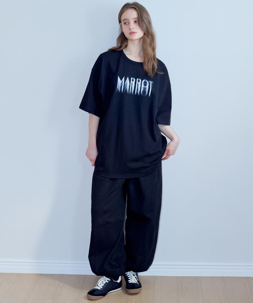 MARROT Spray Oversized T-Shirt_Black