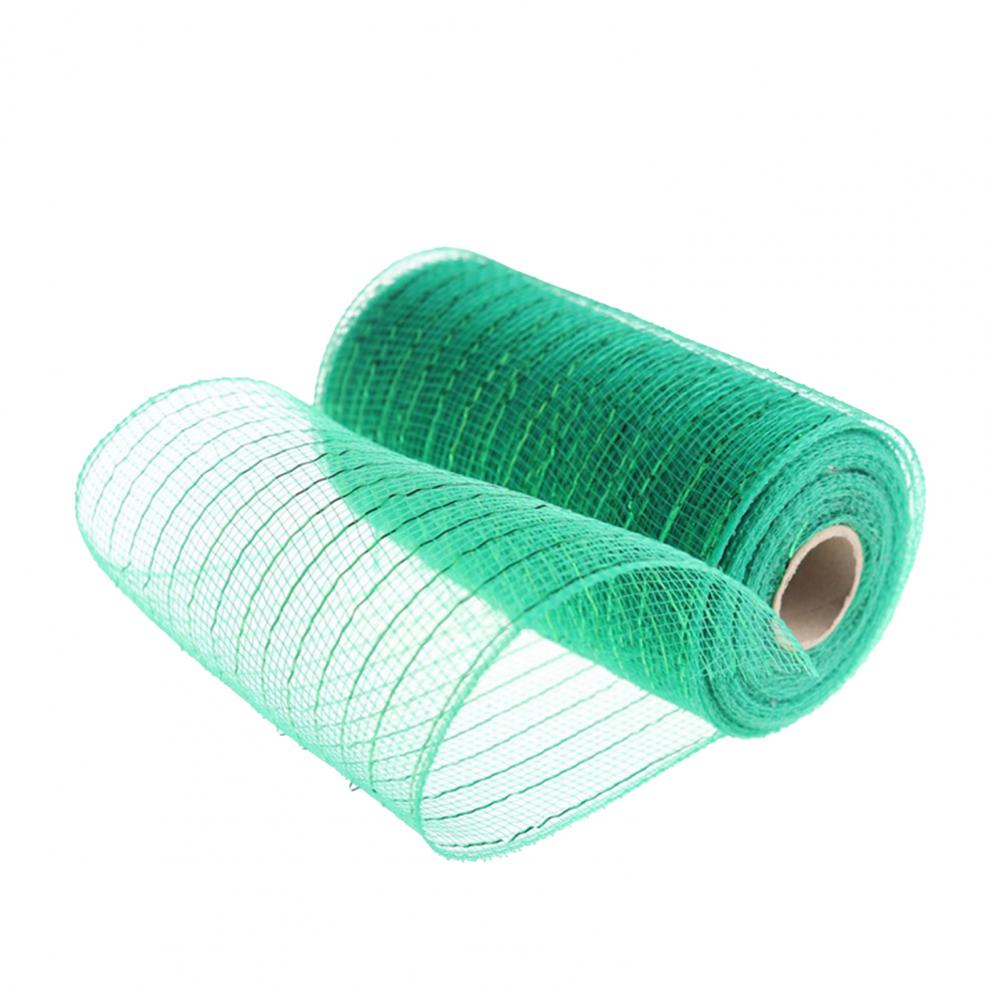 1 Roll 15*910cm Decorative Mesh Eco-friendly High Toughness Net Yarn Christmas Poly Mesh Ribbon Metallic Strips Decor For Home