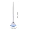 Fenical 4 Pieces Fiber Face Fan-shaped Brush Portable Facial Applicator Blue Gentle Touch Even Application Ideal Home Skincare DIY Hand Hygiene