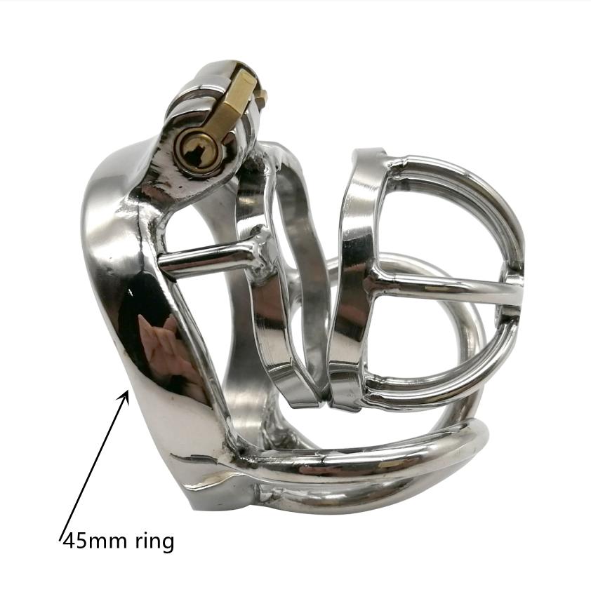 Prevent Extramarital Sex,Testis separate Cock Cage,Stainless Steel Male Chastity Device,Penis Lock,Cock Ring,Chastity Belt, M130
