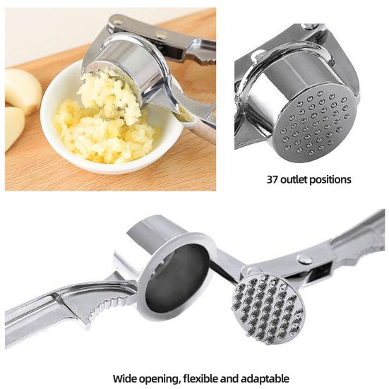 Manual Garlic Press Heavy Duty Ginger Crusher Masher with Ergonomic Handle Efficient Garlic Press Tool for Home Cooking