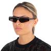 Balenciaga Gray Shield Unisex Sunglasses Bb0003s 001 99