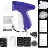Pistolet Étiqueteur Vêtements Kit d'Attache Étiquettes Vêtement avec Aiguilles Attaches Standard en Plastique Ficelles d'Étiquette Suspendue pour Vêtements