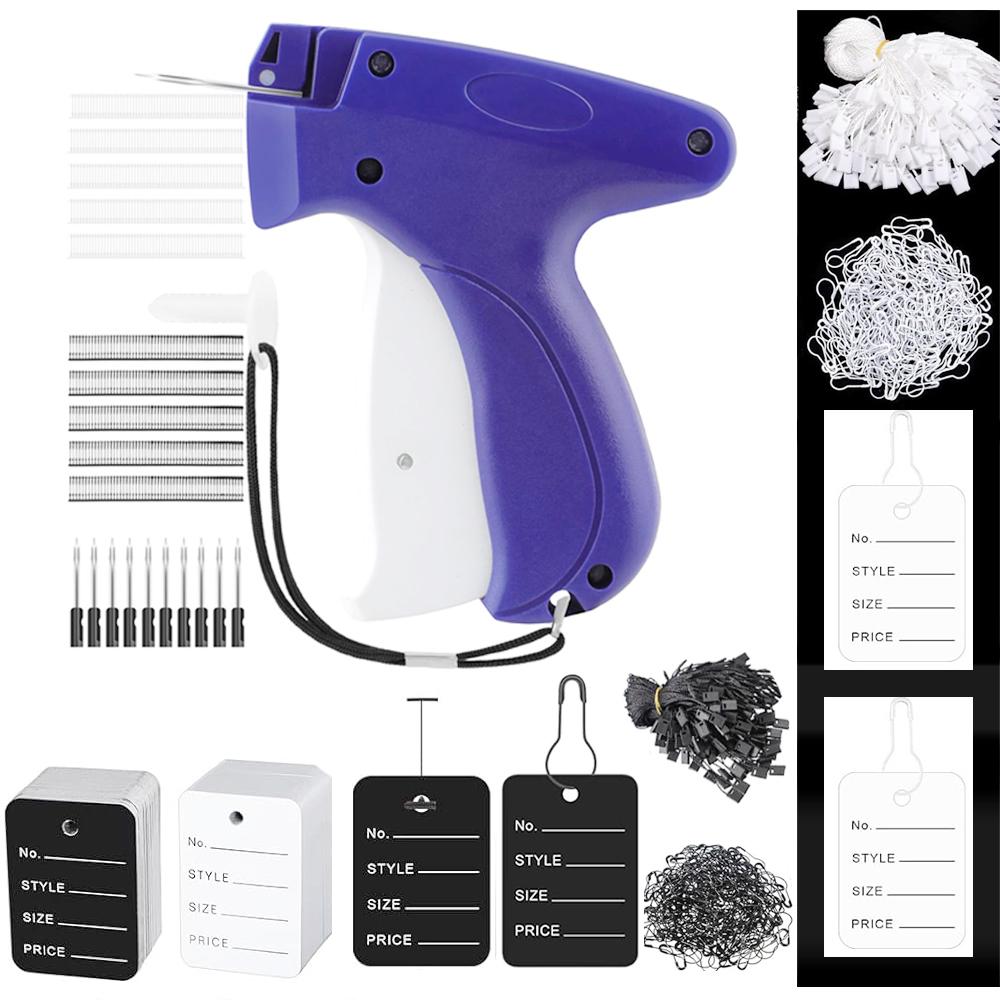 Tagging Gun Clothes Garment Tag Attacher Kit with Needles Standard Plastic Barbs Fasteners Hang Label Strings for Clothing