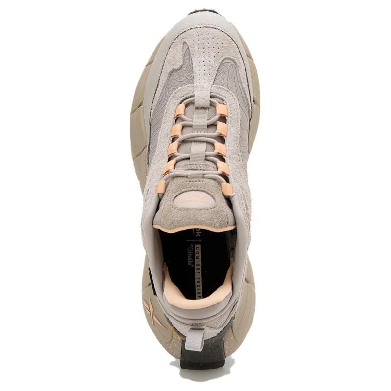 Reebok ZIG KINETICA 2.5 EDGE Waterproof And Breathable Low top Casual Trail Running Shoes Unisex Light Khaki Sneakers 100074669