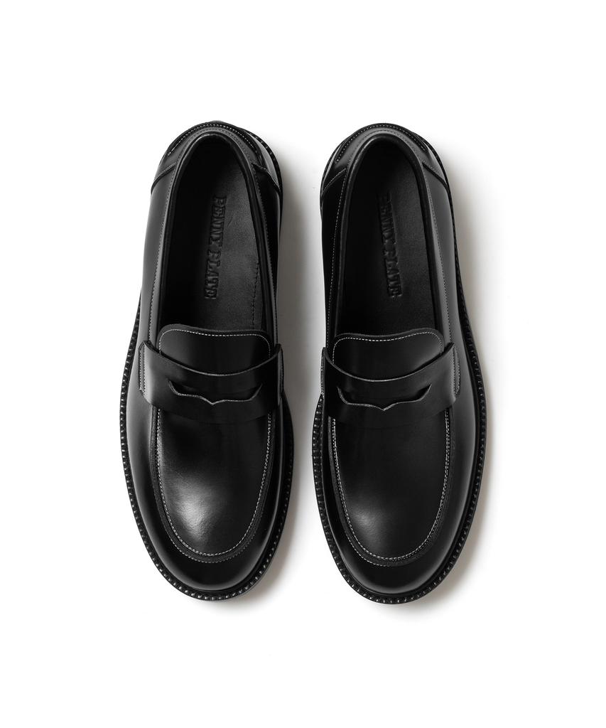 Pennyplate Men'S All-Black Low Loafers