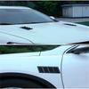 Universal Car Front Bonnet Vents Hood Fender Decorative Carbon Fiber Look 1 Pair