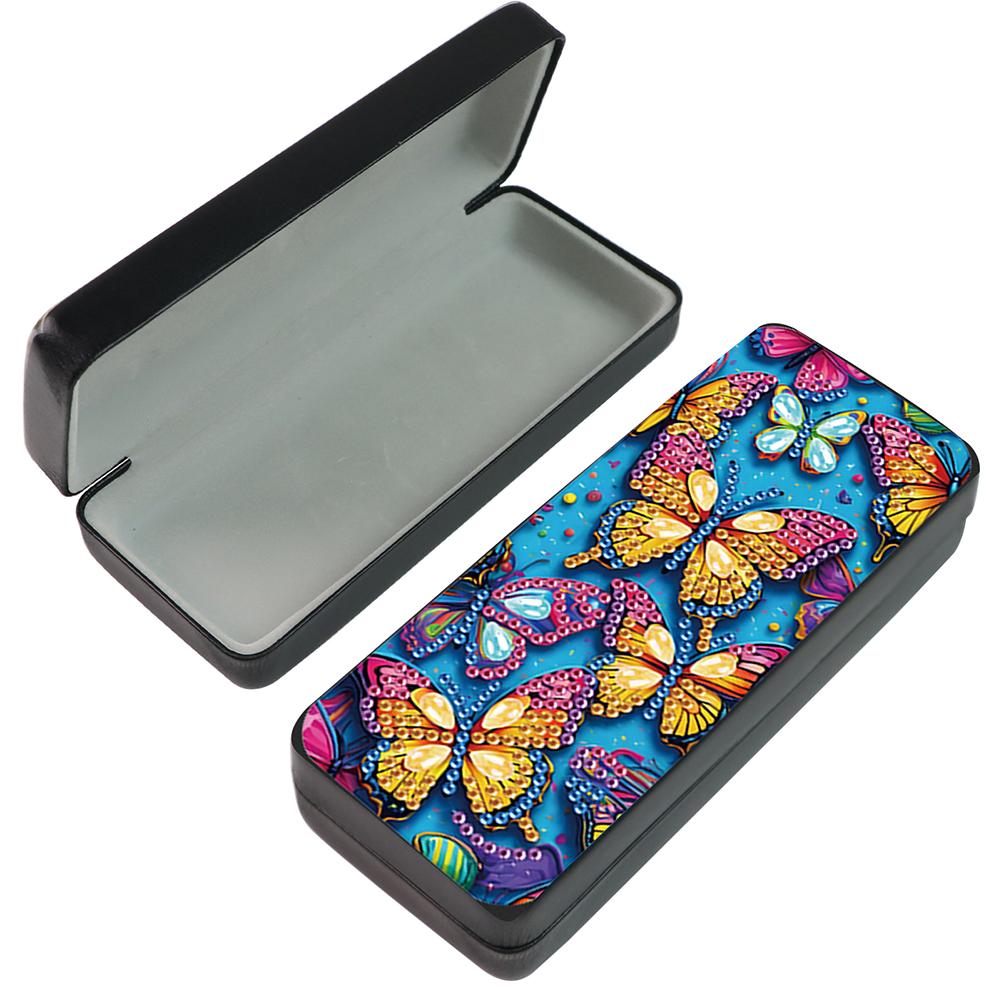 Cute Animals Leather 5D Diamond Painting Sunglass Case DIY Diamond Sunglasses Storage Box for Art Craft