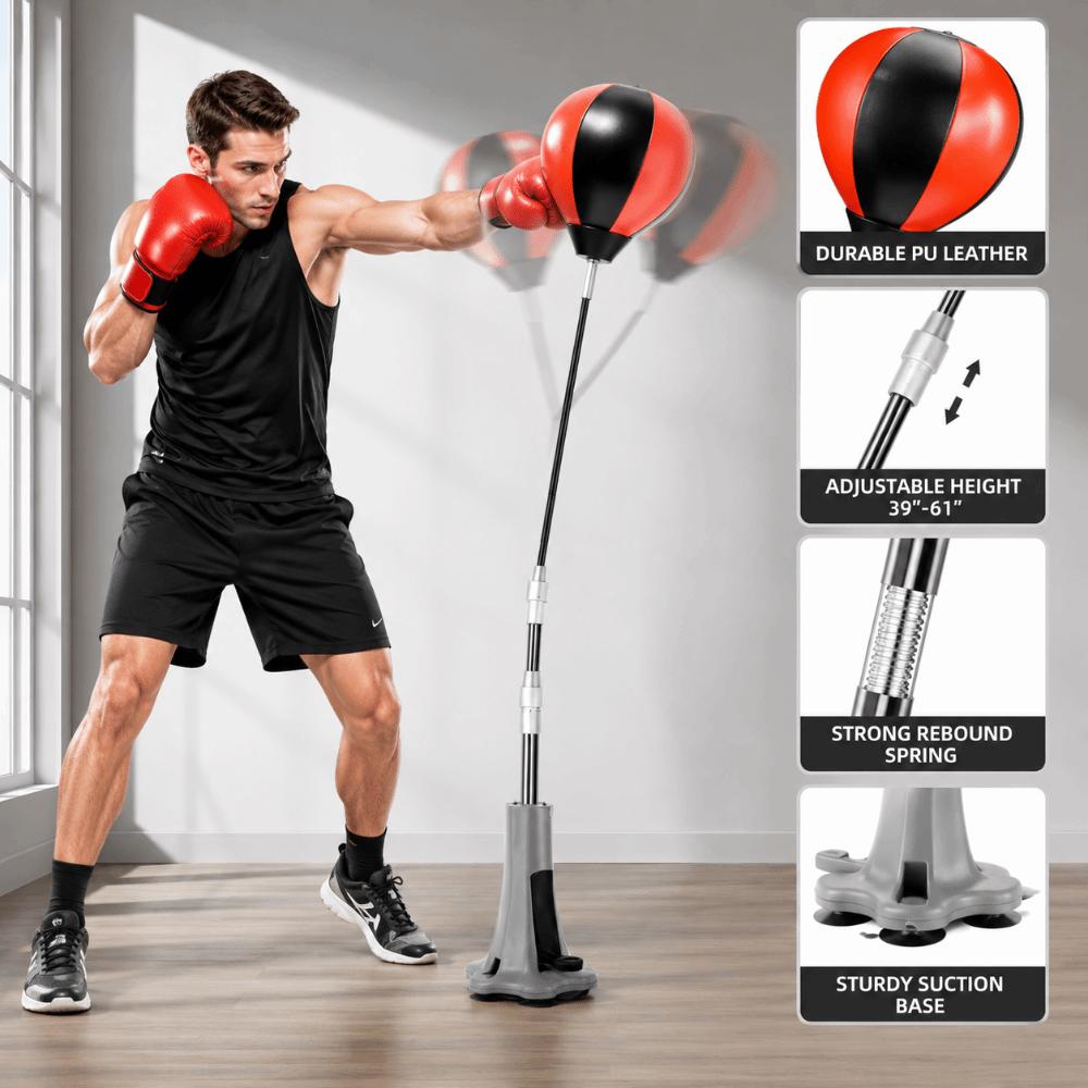 Indoor Boxing Speed Punching Ball Standing Reflex Training Auxiliary Tool  Cardiovascular Health