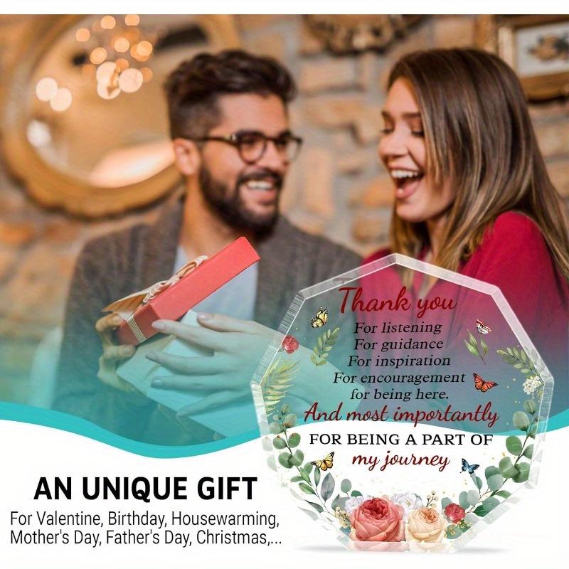 Thank You Acrylic Plaque - Versatile Appreciation Gift for All Relationships