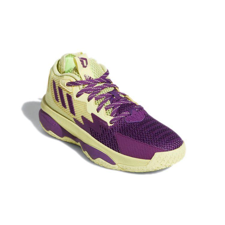 Adidas D Lillard 8 Slip Resistant Abrasion Resistant Low top Performance Basketball Shoes Purple GY2906