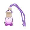 Colored Glass Car Air Freshener Bottle with Lanyard – Rearview Mirror Pendant & Essential Oil Diffuser