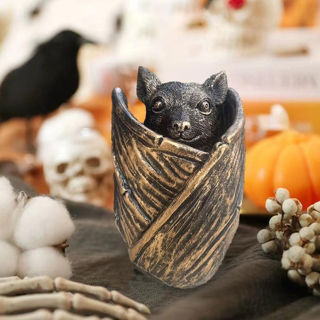 Gothic Resin Bat Jewelry Box Halloween Gift Jewelry Storage Organizer