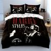 "Harry Styles Music Black Set" Bedding Duvet Cover Set Duvet Cover Pillowcases  (1*Duvet Cover 2*Pillowcases, Without Duvet Insert)
