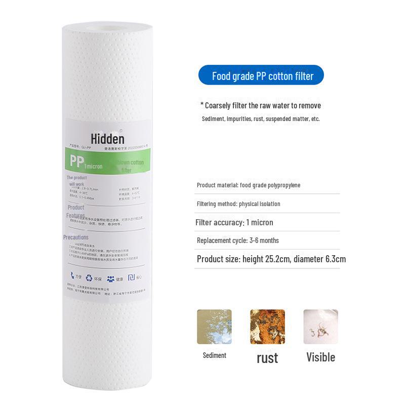 Universal 10-Inch Activated Carbon Water Purifier with 3-Stage Filter