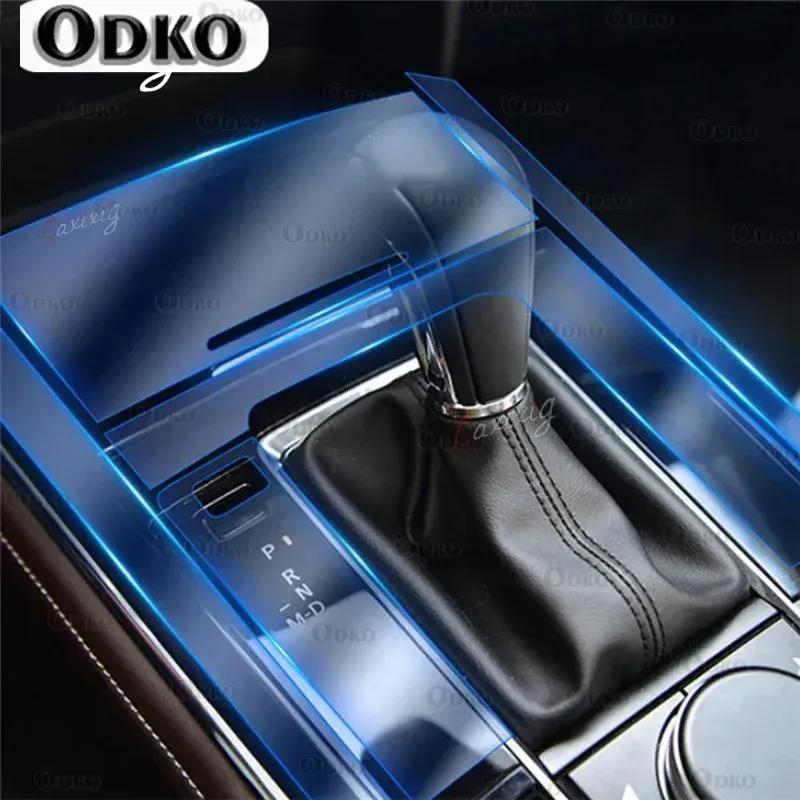 Car Interior Center Console Clear TPU Anti-scratch Repair Navigation Protective Film For Mazda CX30   Accessories