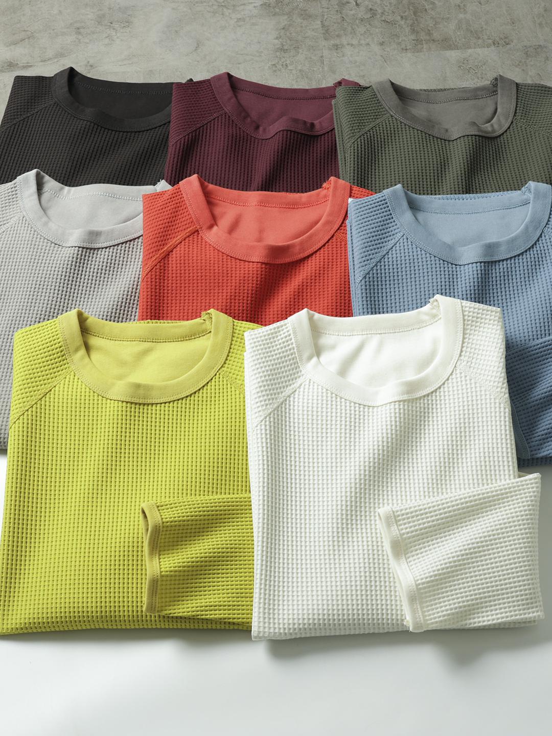 

Spring 2026 Unisex Casual Round Neck Long Sleeve Mountain/Outdoor Base Layer T-shirt Small
