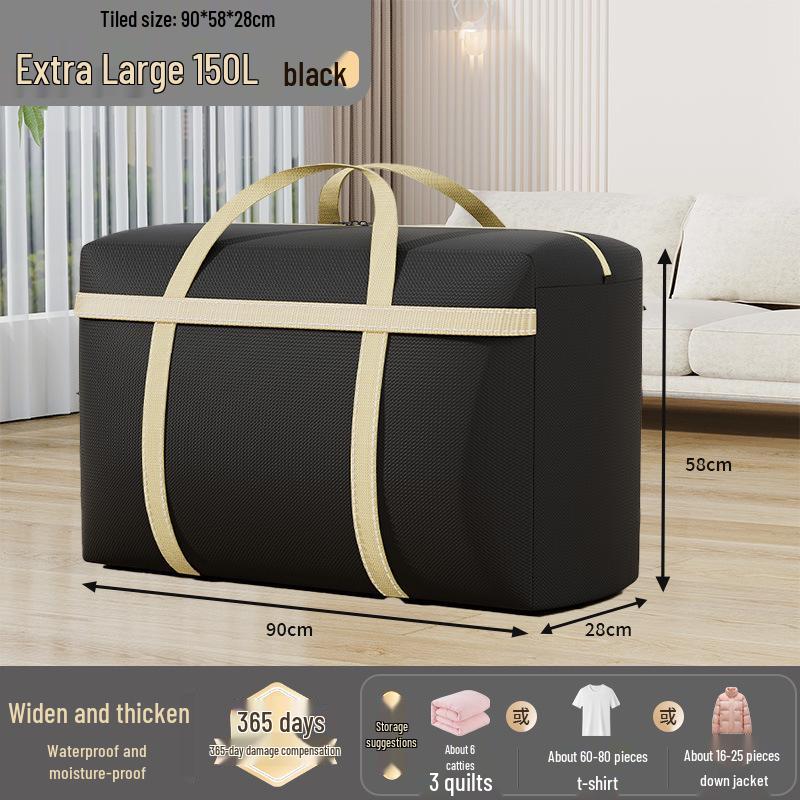 Extra Large Capacity Woven Storage Bag for Quilts and Clothes