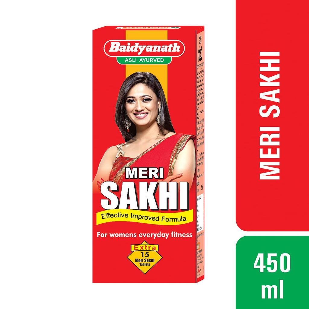 Baidyanath Asli Ayurved Meri Sakhi Women’s Ayurvedic Tonic 450 Ml Pack Of 1 Natural Wellness