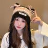 Sweet Bow Plush Hat for Women A New Warm Plush Hat for Autumn and Winter  A Versatile Outdoor Ear Protecting and Pullover Knitted Hat