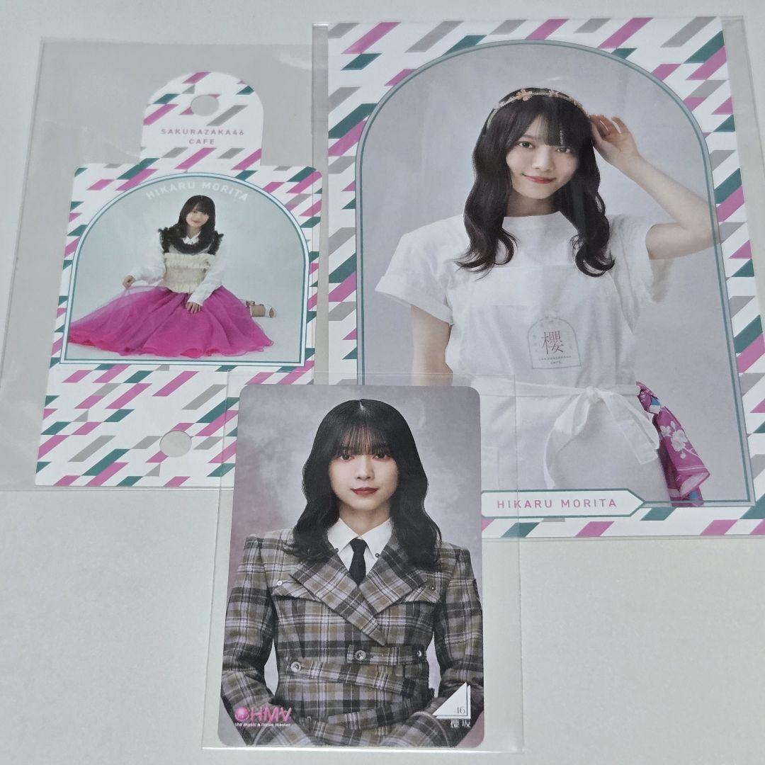 

[USED] Sakurazaka46 Morita Hikaru Cafe Postcard Straw Holder