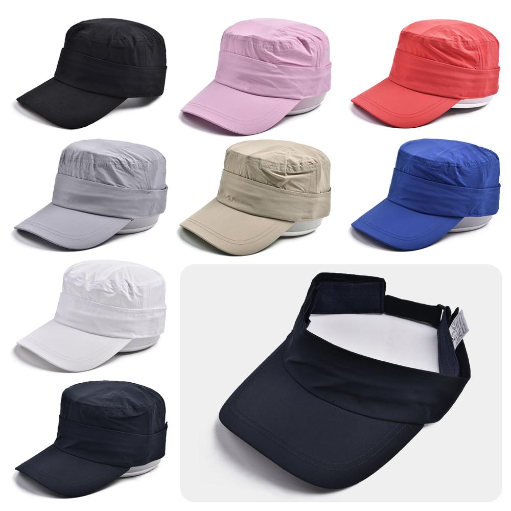 

Quick Drying Sun Visor Cap Detachable Dual-use Top Air Cap Casual Baseball Cap Unisex темно-синього кольору