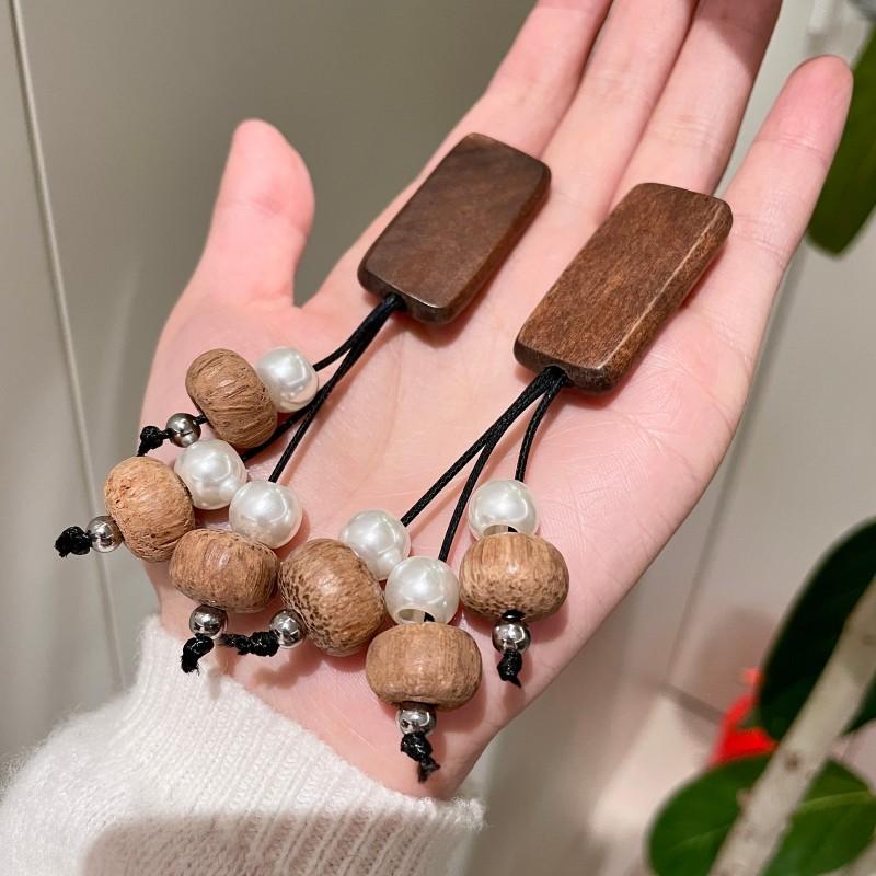 Natural tiger's eye stone series stud earrings for women Maillard exquisite retro earrings niche light luxury high-end temperament earrings