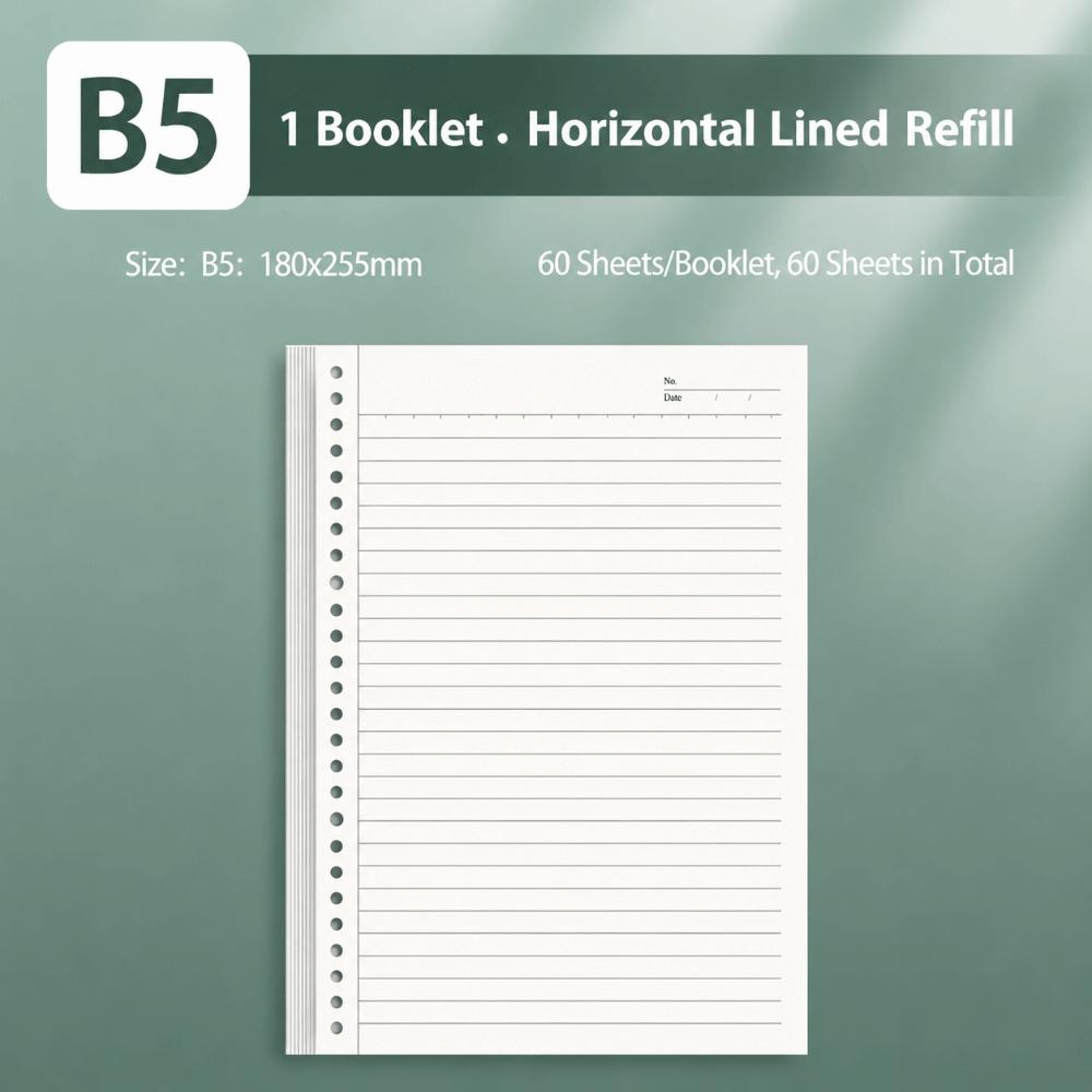 Gradient Color Loose-leaf Notebook Detachable Notepad Binder Notebook School Office B5 Refills