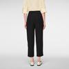 OVV Women's Loose Pleated Cropped Tapered Trousers