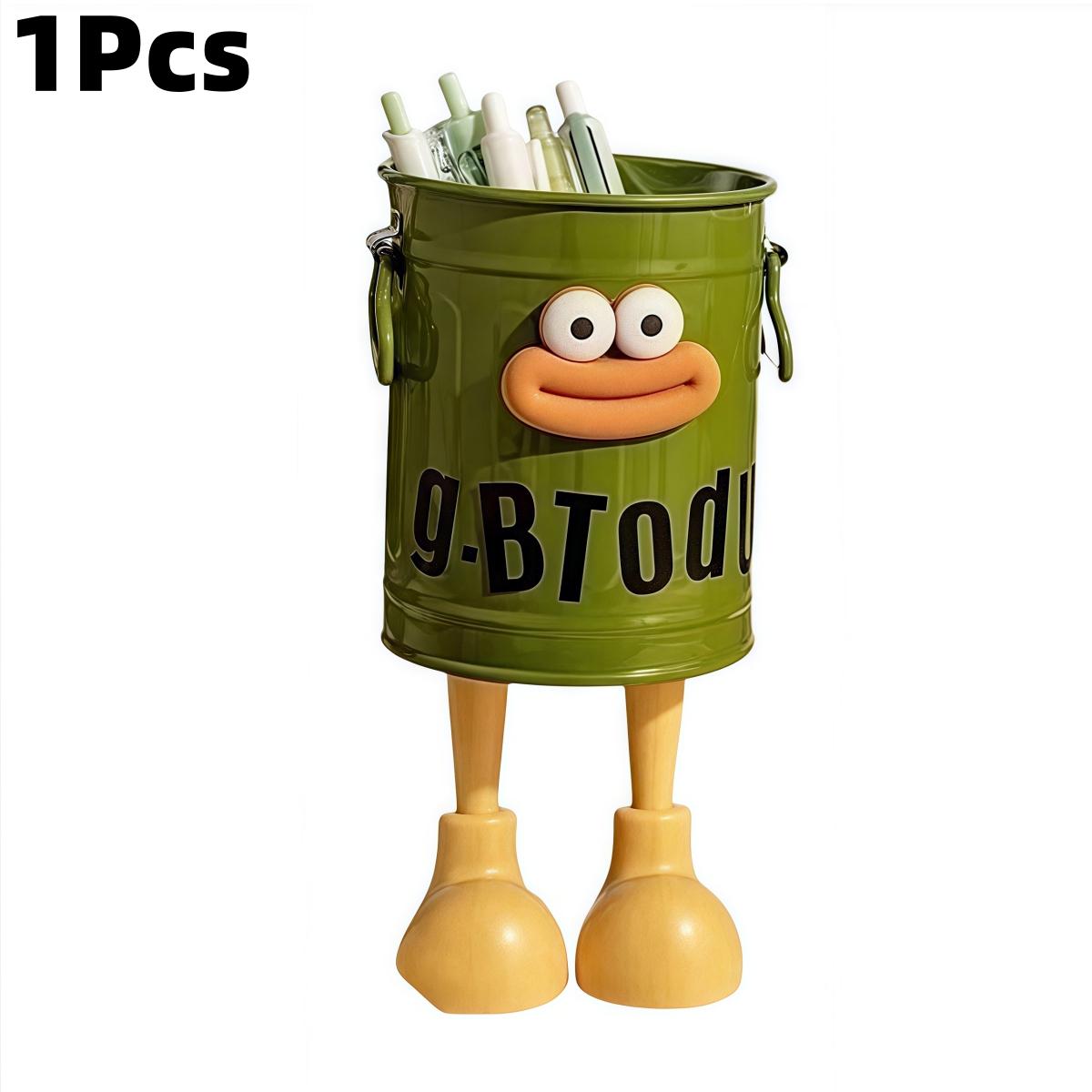 

2 шт. Мультяшный держатель для ручек Смешной милый держатель для ручек Вместимость Студенческий настольный ящик для хранения Простой держатель для хранения Организация канцелярских товаров