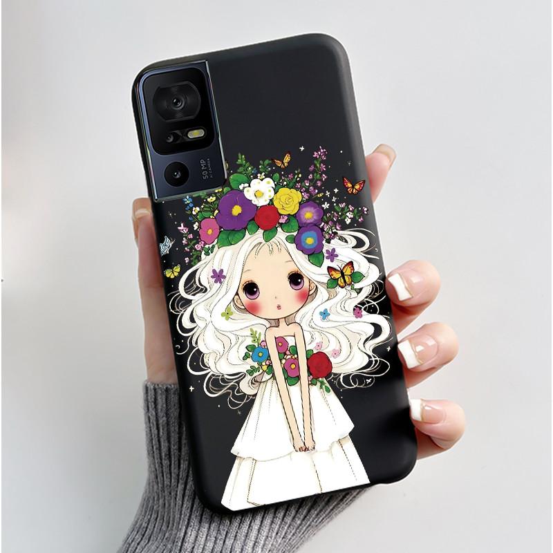 Phone Case For TCL 40 SE 40SE 40 XL 40R 40XL 40T Case Luxury Cute Cool Cartoon Black Soft Silicone Cover Protective Shell Coque