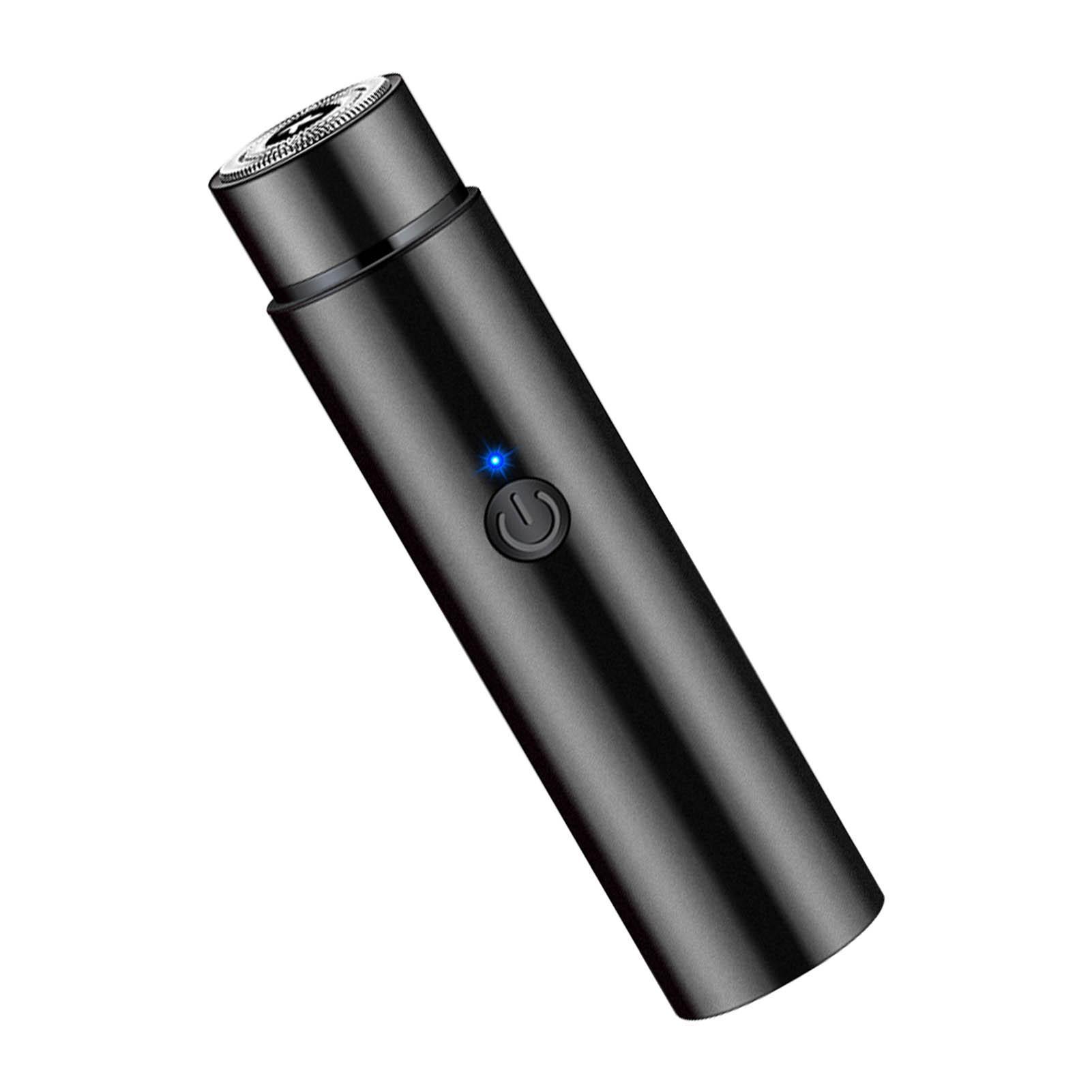 

Electric Beard Clipper Mini USB Rechargeable Portable Rotary Electric Beard Trimmer for Men Women чёрный