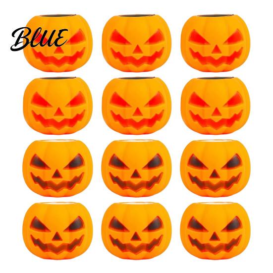 Creepy Pumpkin Pinch Toy 12Pcs Pop-up Ghost Squeeze Toy Stress Relief Head Sensory Pocket Fidget Toys for Party Favors