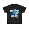 Grandpa Shark Doo Doo Doo Graphic Tee Shirt, S-5XL