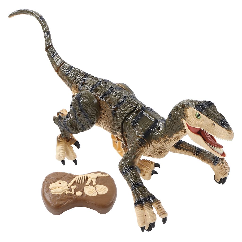 Ferngesteuerter großer Dinosaurier 2,4G Drahtloser wiederaufladbarer Simulations-RC-Velociraptor mit Lichtern für