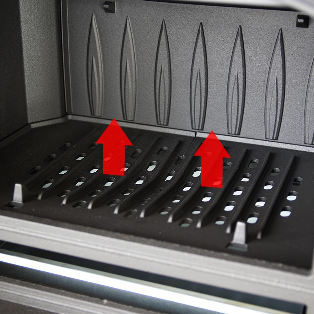 Wood Burning Cast Iron Stove KRATKI K6 Ø 130 8 kW with Hot Plates