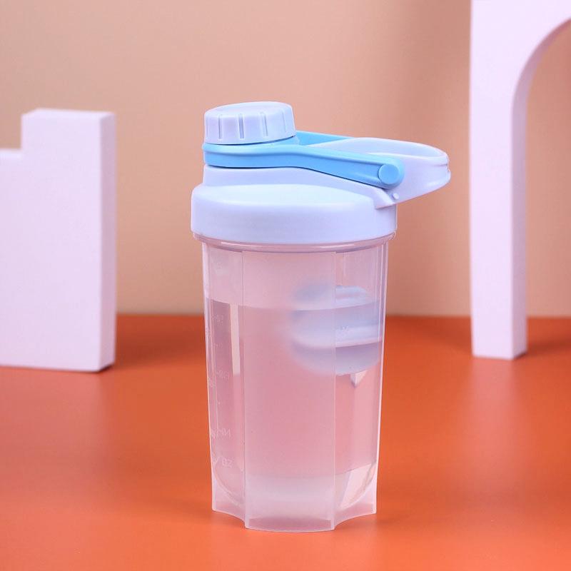 Water bottle100ML plastic cup sealed advertising cup fitness cup sports water cup mixing cup protein powder shaking cup with handle