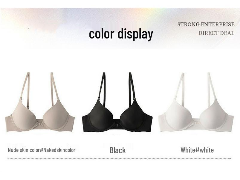 Women's Summer Thin Push-Up Seamless Bra for Small Chest - Anti-Sagging
